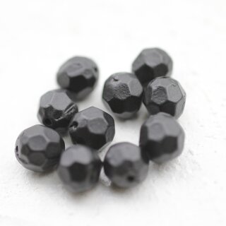 10 pcs. Facetted  Beads, Metal  Beads 7 mm, Antique Ciopper