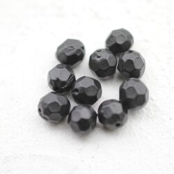 10 pcs. Facetted  Beads, Metal  Beads 7 mm, Antique Ciopper