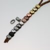 10 metal Sliderbeads 11x7 mm, Rosegold