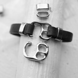 5 Hook Bracelet Clasp Sets, Rhodium
