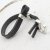 5 Hook Bracelet Clasp Sets, Jet Hematite
