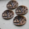 5 Money Bag Connector, Artisan Charms Antique Copper