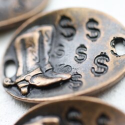 5 Luck Cowboy Boot Bracelet Connector, Artisan Charms...