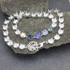 8 mm ss39 Empty cup chain necklace for Swarovski and Preciosa Crystals Silver