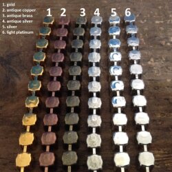 Ketten Fassung  für 8 mm Chatons Swarovski und Preciosa Kristalle Gold