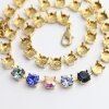 Ketten Fassung  für 8 mm Chatons Swarovski und Preciosa Kristalle Gold