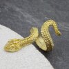 Raw Brass Snake Ring