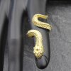 Raw Brass Snake Ring