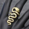 Raw Brass Snake Ring