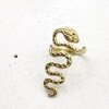 Raw Brass Snake Ring