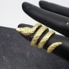 Raw Brass Snake Ring