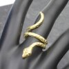 Raw Brass Snake Ring