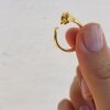 Katzen Ring,Tier Ring, Tier Wickelring, Gold