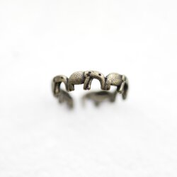 Elefanten Ring, Tiere Ring, altmessing
