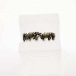 Elephant wrap ring, Animal ring, Antique Brass