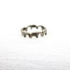 Elephant wrap ring, Animal ring, Antique Brass