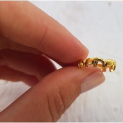 Elefanten Ring, Tiere Ring, Gold