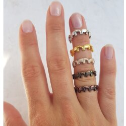 Elefanten Ring, Tiere Ring, Gold