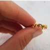 Elephant wrap ring, Animal ring, Gold