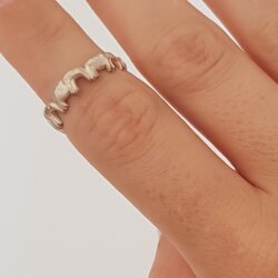 Elefanten Ring, Tiere Ring, Rose Perlmutt