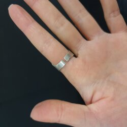 Flower Ring, Boho Silver Ring