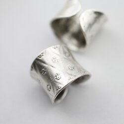 Silberring Tierpfote Ring, altsilber