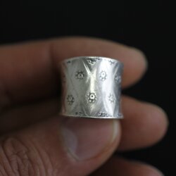 Flower Ring, Boho Silver Ring