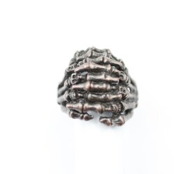 Skeleton Ring, Gothic Ring, Antique Copper