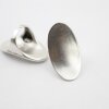 Oval Ring, Silber Ring, altsilber