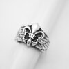 Fleur de Lis Ring, Wing Ring, Boho Silver Ring