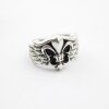 Ring Fleur de Lis, Silber Ring, altsilber