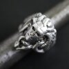 Medusa Ring, Silber Ring, altsilber