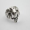 Medusa Ring, Silber Ring, altsilber