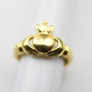 Irischer Claddagh Ring, Celtic Ring Gold