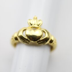 Irischer Claddagh Ring, Celtic Ring Gold