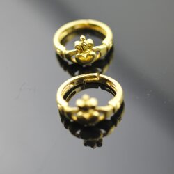 Irischer Claddagh Ring, Celtic Ring Gold