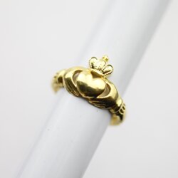 Irischer Claddagh Ring, Celtic Ring Gold