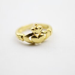 Irischer Claddagh Ring, Celtic Ring Gold