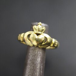 Irischer Claddagh Ring, Celtic Ring Gold