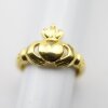 Irischer Claddagh Ring, keltisch Ring Gold