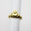 Irischer Claddagh Ring, keltisch Ring Gold