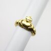 Irischer Claddagh Ring, keltisch Ring Gold