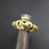 Irischer Claddagh Ring, keltisch Ring Gold