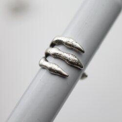 Animal Claw Ring, Silver Dragon Claw Ring