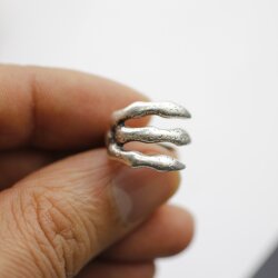 Animal Claw Ring, Silver Dragon Claw Ring