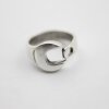 Schlüssel Finger Ring, altsilber