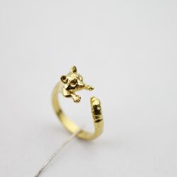 Animal Ring, Raccoon ring, Animal Wrap Ring