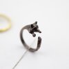 Animal Ring, Raccoon ring, Animal Wrap Ring