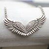 Wings Pendant Connector, Angel Wings Charm, Antique Silver