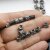 20 Metal Beads, Spacer Beads, Jet Hematite
